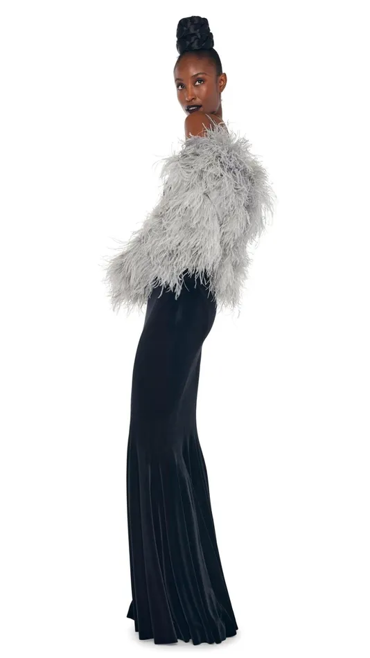 Norma Kamali Dresses STRAPLESS FISHTAIL GOWN Black 8211 Clothing