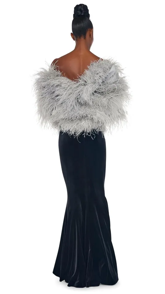 Norma Kamali Dresses STRAPLESS FISHTAIL GOWN Black 8211 Clothing
