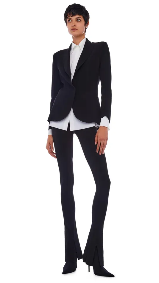 Norma Kamali Jackets CLASSIC SINGLE BREASTED JACKET Black 8211 Clothing
