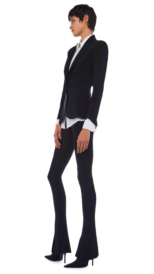 Norma Kamali Jackets CLASSIC SINGLE BREASTED JACKET Black 8211 Clothing