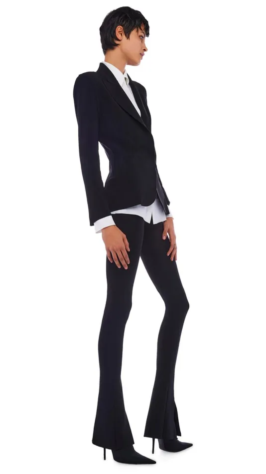 Norma Kamali Jackets CLASSIC SINGLE BREASTED JACKET Black 8211 Clothing