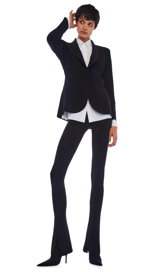 Norma Kamali Jackets CLASSIC SINGLE BREASTED JACKET Black 8211 Clothing