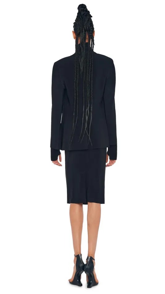 Norma Kamali Jackets CLASSIC SINGLE BREASTED JACKET Black 8211 Clothing
