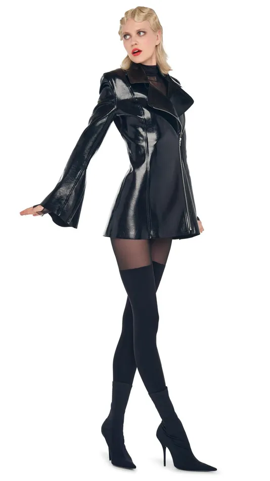 Norma Kamali Jackets PICKLEBALL GANG JACKET Black 8211 Clothing