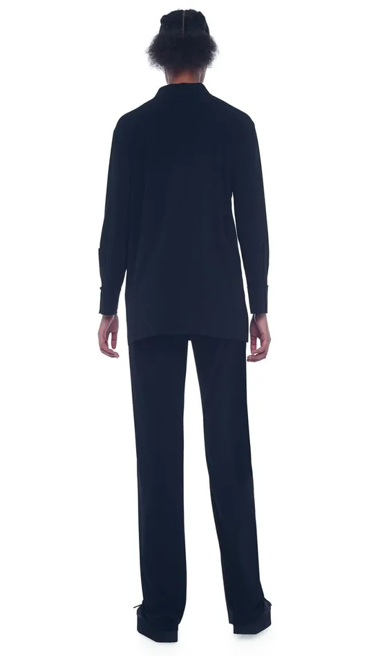 Norma Kamali Tops BF NK SHIRT Black 8211 Clothing
