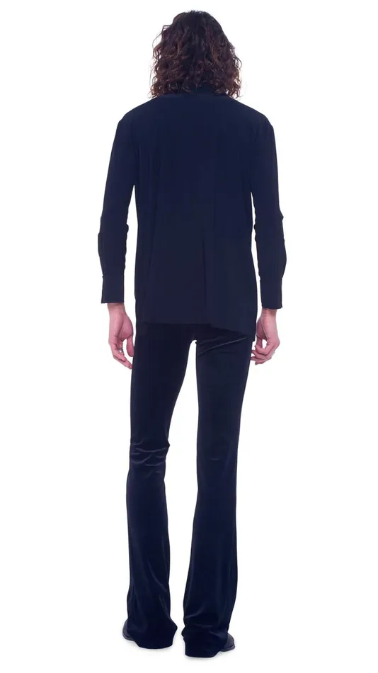 Norma Kamali Tops BF NK SHIRT Black 8211 Clothing