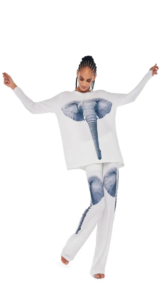 Norma Kamali Tops BOYFRIEND LONG SLEEVE CREW TOP Elephant Headsnow White 8211 Clothing Norma Kamali Tops BOYFRIEND LONG SLEEVE CREW TOP Elephant Headsnow White 8211 Clothing
