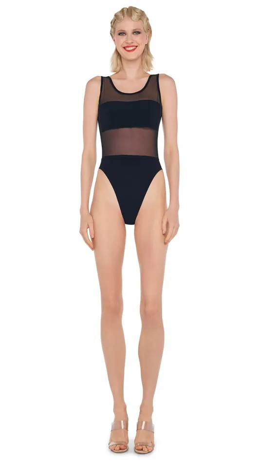 Norma Kamali Tops DASH DASH MIO Blackblack Mesh 8211 Clothing