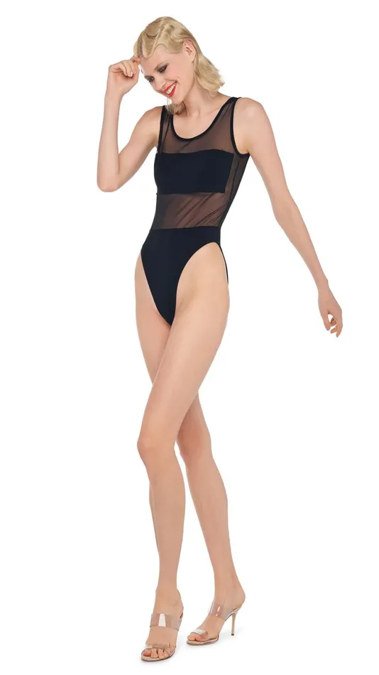 Norma Kamali Tops DASH DASH MIO Blackblack Mesh 8211 Clothing