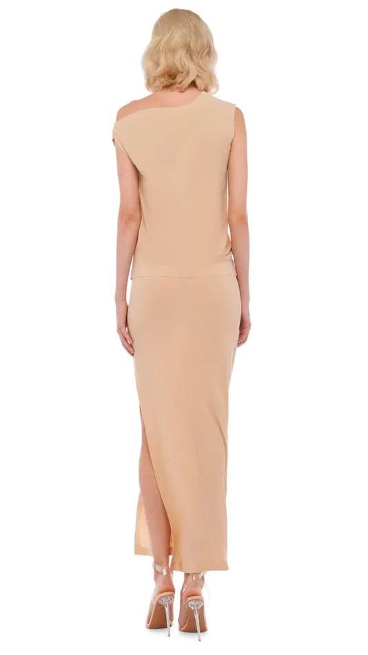 Norma Kamali Tops DROP SHOULDER TOP Con Leche 8211 Clothing
