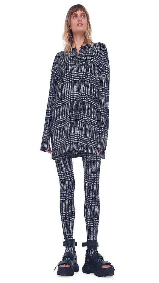 Norma Kamali Tops OVERSIZED BF NK SHIRT Large Glenn Plaid Tweed 8211 Clothing Norma Kamali Tops OVERSIZED BF NK SHIRT Large Glenn Plaid Tweed 8211 Clothing