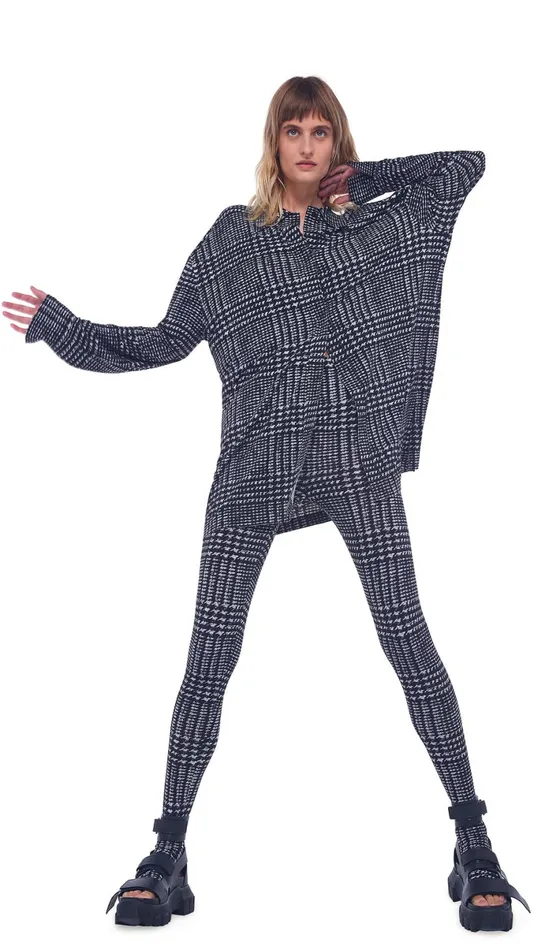 Norma Kamali Tops OVERSIZED BF NK SHIRT Large Glenn Plaid Tweed 8211 Clothing Norma Kamali Tops OVERSIZED BF NK SHIRT Large Glenn Plaid Tweed 8211 Clothing