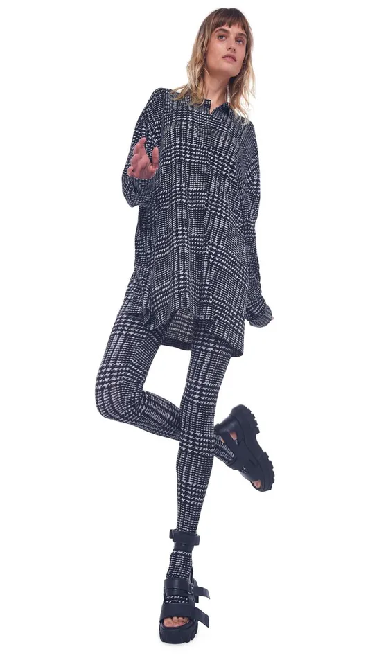 Norma Kamali Tops OVERSIZED BF NK SHIRT Large Glenn Plaid Tweed 8211 Clothing Norma Kamali Tops OVERSIZED BF NK SHIRT Large Glenn Plaid Tweed 8211 Clothing
