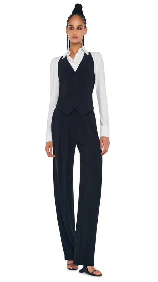 Norma Kamali Tops SIMPLE VEST Black 8211 Clothing