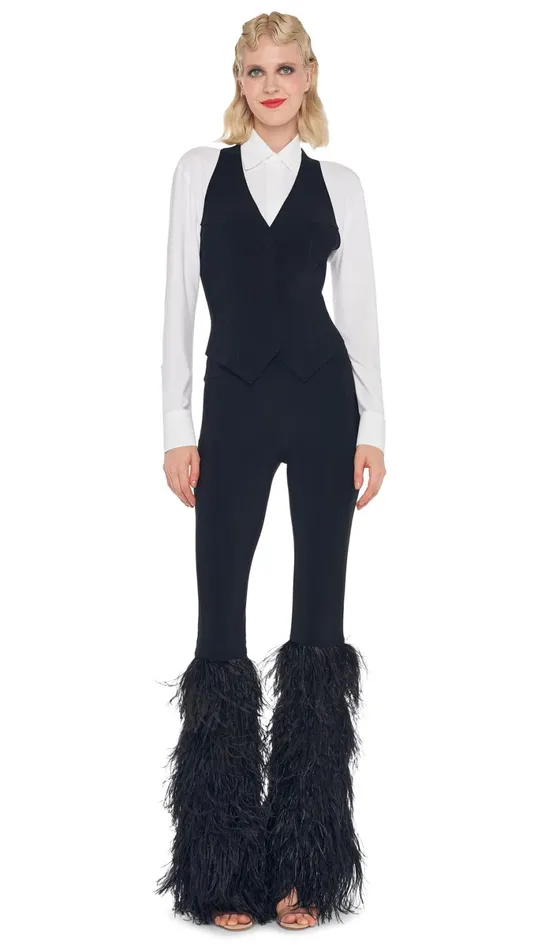 Norma Kamali Tops SIMPLE VEST Black 8211 Clothing