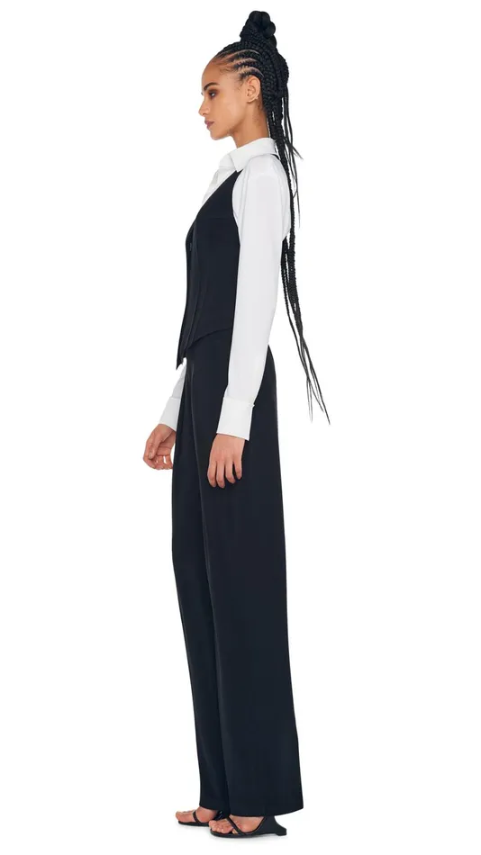 Norma Kamali Tops SIMPLE VEST Black 8211 Clothing