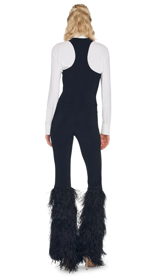 Norma Kamali Tops SIMPLE VEST Black 8211 Clothing
