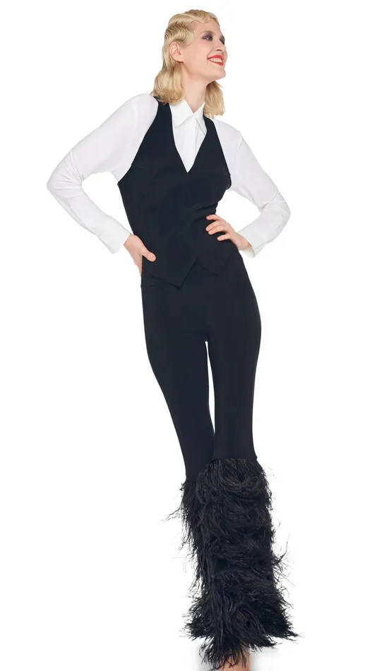 Norma Kamali Tops SIMPLE VEST Black 8211 Clothing