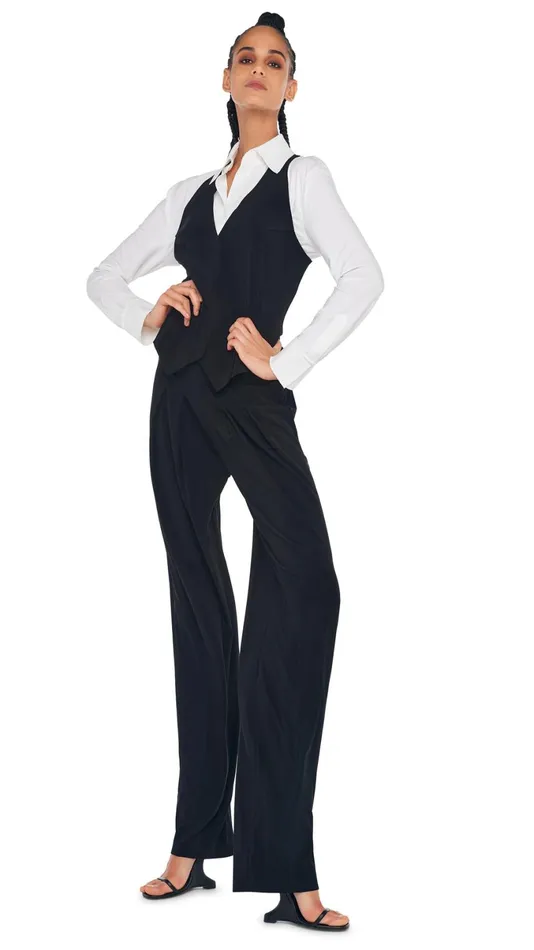 Norma Kamali Tops SIMPLE VEST Black 8211 Clothing