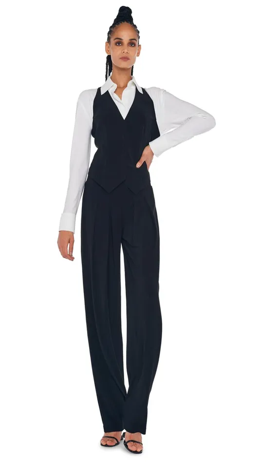 Norma Kamali Tops SIMPLE VEST Black 8211 Clothing