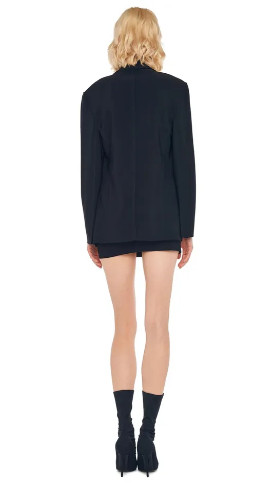 Norma Kamali Wardrobe SLEEVELESS PICKLEBALL MINI DRESS With EASY FIT SINGLE BREASTED JACKET 8211 Clothing
