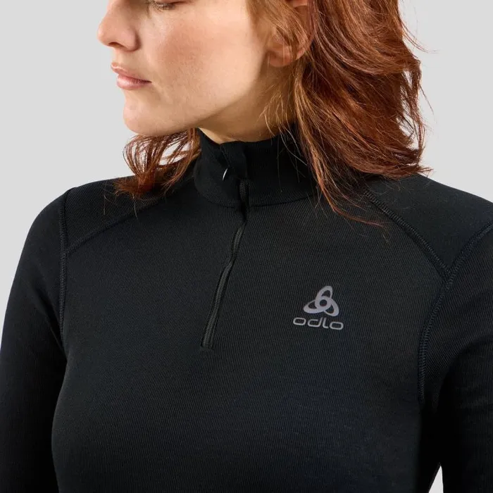 Odlo Base Layers The Active Warm Base Layer HalfZip Black 8211 Women