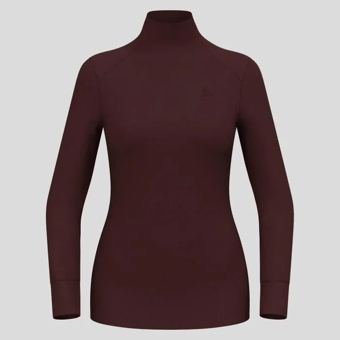 Odlo Base Layers The Active Warm Base Layer Turtleneck Fudge 8211 Women
