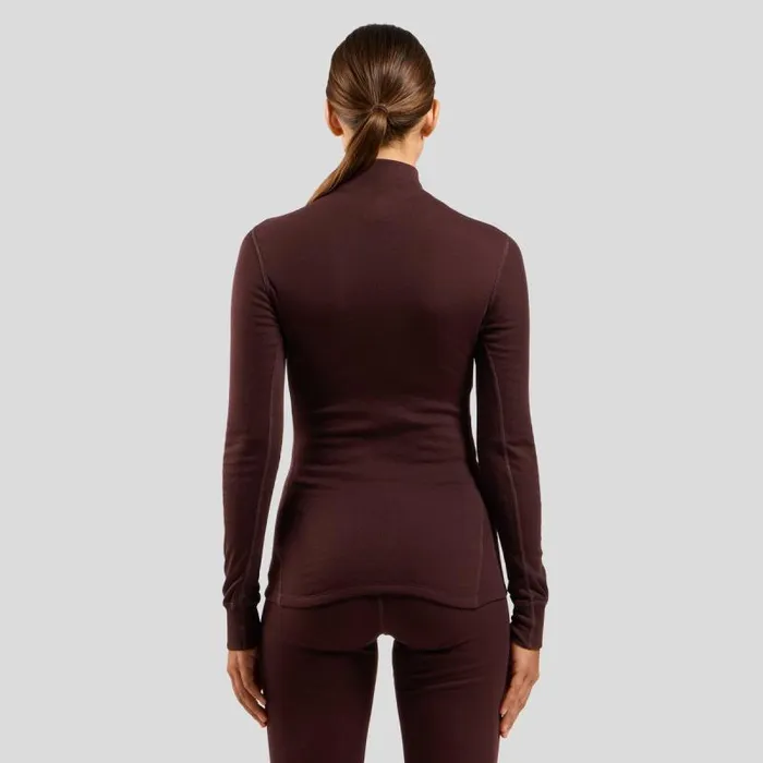 Odlo Base Layers The Active Warm Base Layer Turtleneck Fudge 8211 Women