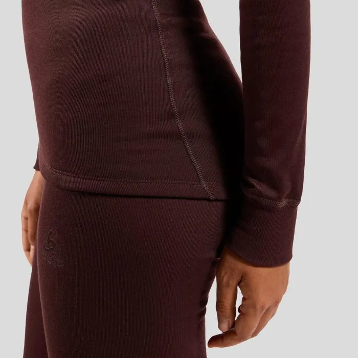 Odlo Base Layers The Active Warm Base Layer Turtleneck Fudge 8211 Women