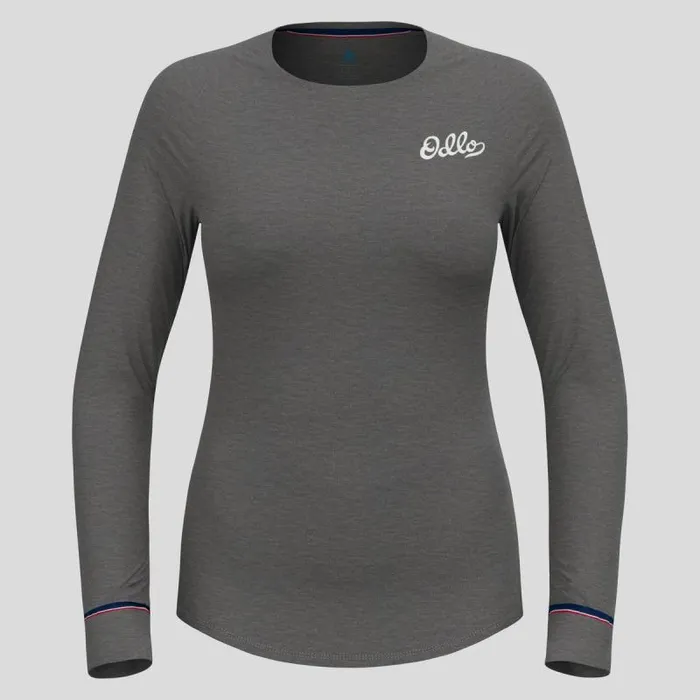 Odlo Base Layers The Active Warm Originals Base Layer Top Odlo Steel Grey Melange 8211 Women