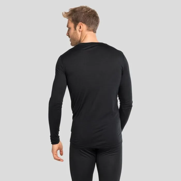 Odlo Base Layers The Performance Wool Light Long Sleeve Base Layer Top Black 8211 Men