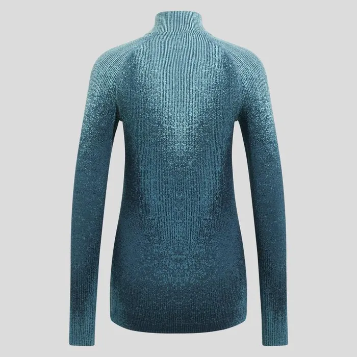 Odlo Base Layers The Pow Blackcomb Base Layer HalfZip Provincial Blue 8211 Women