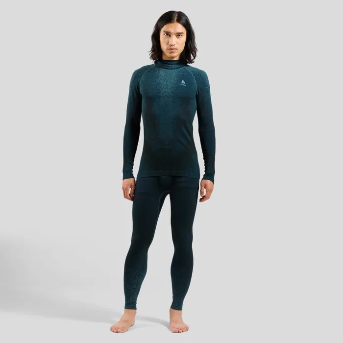 Odlo Base Layers The Pow Blackcomb Base Layer With Facemask Provincial Blue 8211 Men