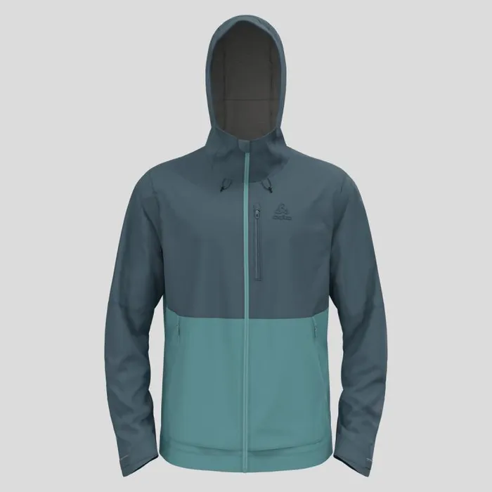 Odlo Jackets and Vests The Ascent 3l Waterproof Hardshell Jacket Dark Slate 8211 Arctic 8211 Men