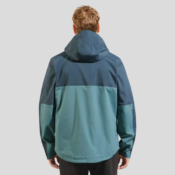 Odlo Jackets and Vests The Ascent 3l Waterproof Hardshell Jacket Dark Slate 8211 Arctic 8211 Men