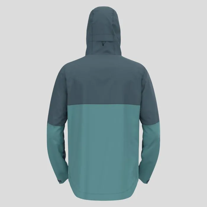 Odlo Jackets and Vests The Ascent 3l Waterproof Hardshell Jacket Dark Slate 8211 Arctic 8211 Men