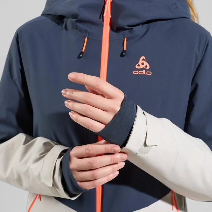 Odlo Jackets and Vests The Bluebird SThermic Ski Jacket Silver Cloud 8211 India Ink 8211 Women