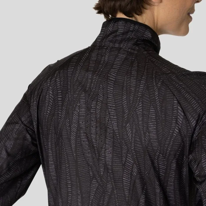 Odlo Jackets and Vests The Essentials Light Print Running Jacket Black 8211 Women