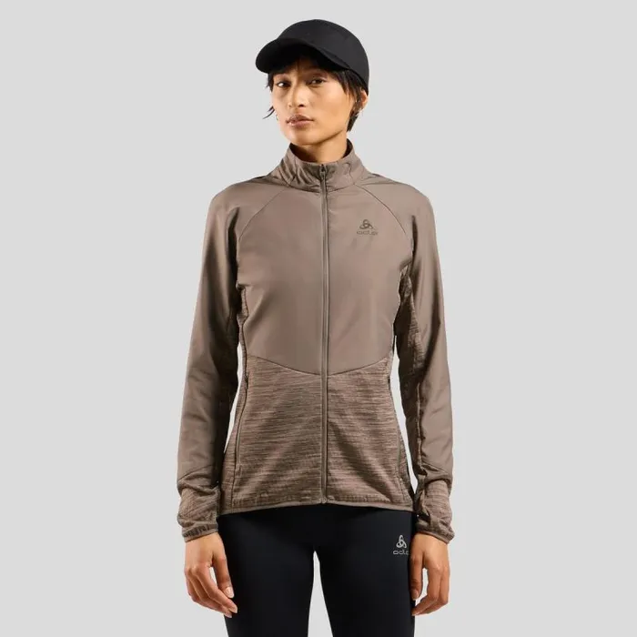 Odlo Jackets and Vests The Run Easy Warm Hybrid Jacket Cinder 8211 Women