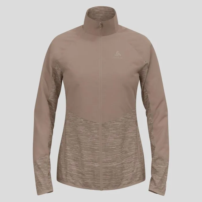 Odlo Jackets and Vests The Run Easy Warm Hybrid Jacket Cinder 8211 Women
