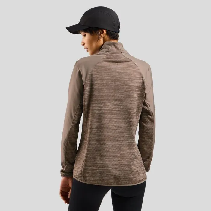 Odlo Jackets and Vests The Run Easy Warm Hybrid Jacket Cinder 8211 Women