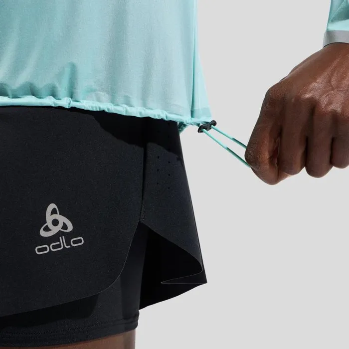 Odlo Jackets and Vests The Zeroweight Dual Dry Performance Knit Waterproof Running Jacket Aqua Haze 8211 Women
