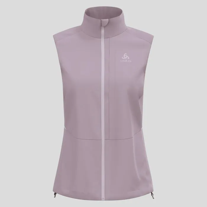 Odlo Jackets and Vests The Zeroweight Warm Softshell Running Vest 20 Gray Ridge 8211 Women