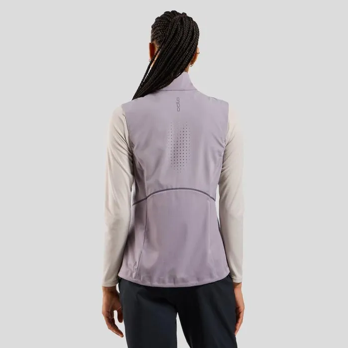 Odlo Jackets and Vests The Zeroweight Warm Softshell Running Vest 20 Gray Ridge 8211 Women