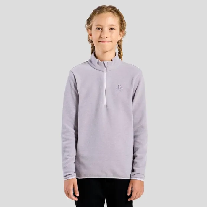 Odlo Mid Layers and Longsleeves The Roy 039 Stripe HalfZip Mid Layer Misty Lilac 8211 Gray Ridge 8211 Kids Odlo Mid Layers and Longsleeves The Roy 039 Stripe HalfZip Mid Layer Misty Lilac 8211 Gray Ridge 8211 Kids