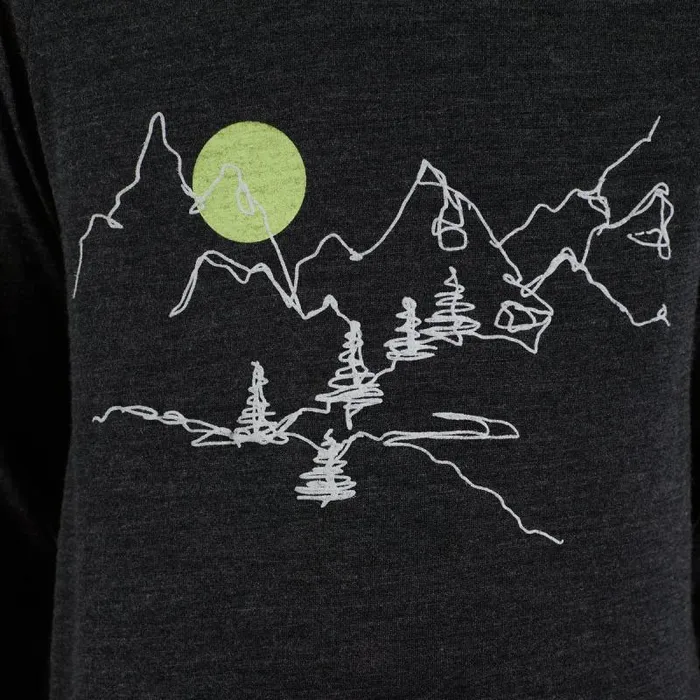 Odlo Mid Layers and Longsleeves The Weact 039 Collection Merino Print Warm Long Sleeve TShirt Dark Grey Melange 8211 Kids