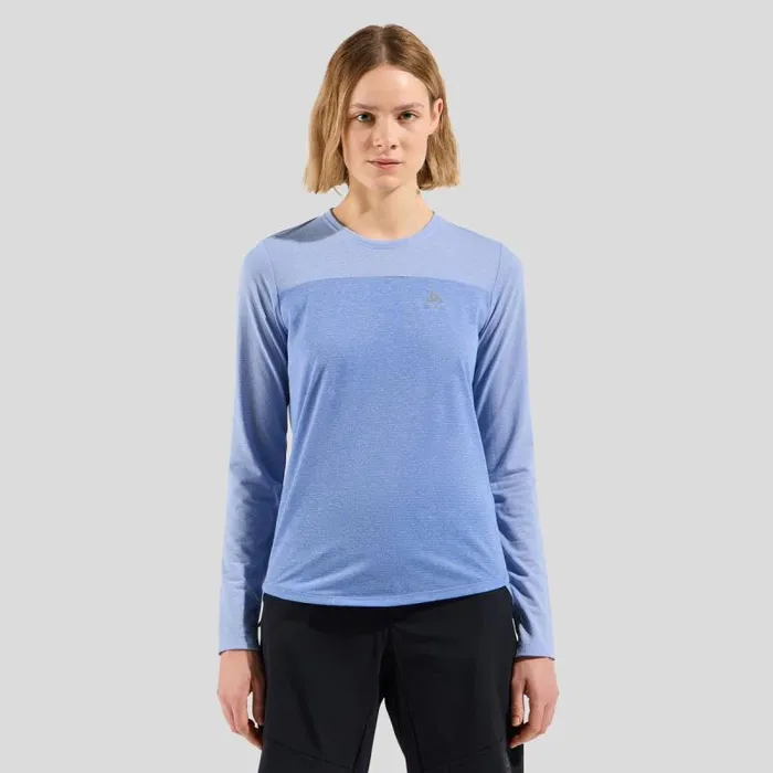 Odlo Mid Layers and Longsleeves The XAlp Linencool Long Sleeve Mtb Tee Persian Jewel 8211 Blue Heron 8211 Women Odlo Mid Layers and Longsleeves The XAlp Linencool Long Sleeve Mtb Tee Persian Jewel 8211 Blue Heron 8211 Women