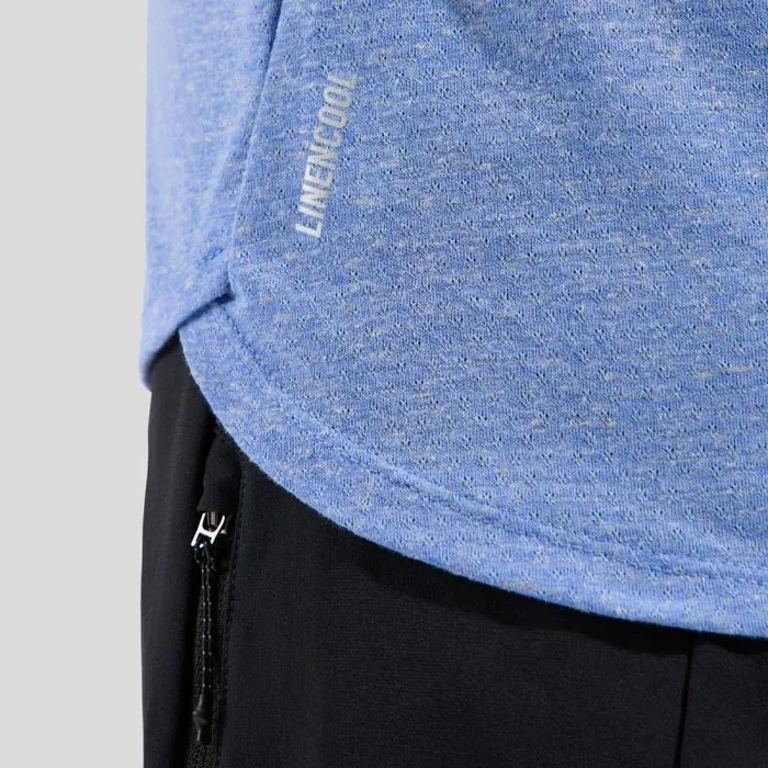 Odlo Mid Layers and Longsleeves The XAlp Linencool Long Sleeve Mtb Tee Persian Jewel 8211 Blue Heron 8211 Women