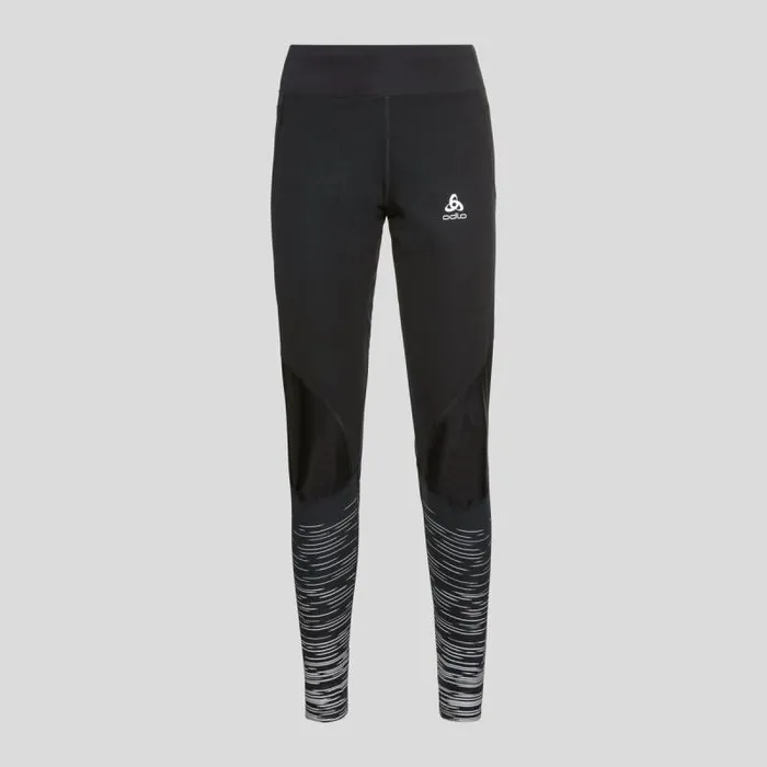 Odlo Pants and Tights The Zeroweight Warm Reflective Tights Black 8211 Women