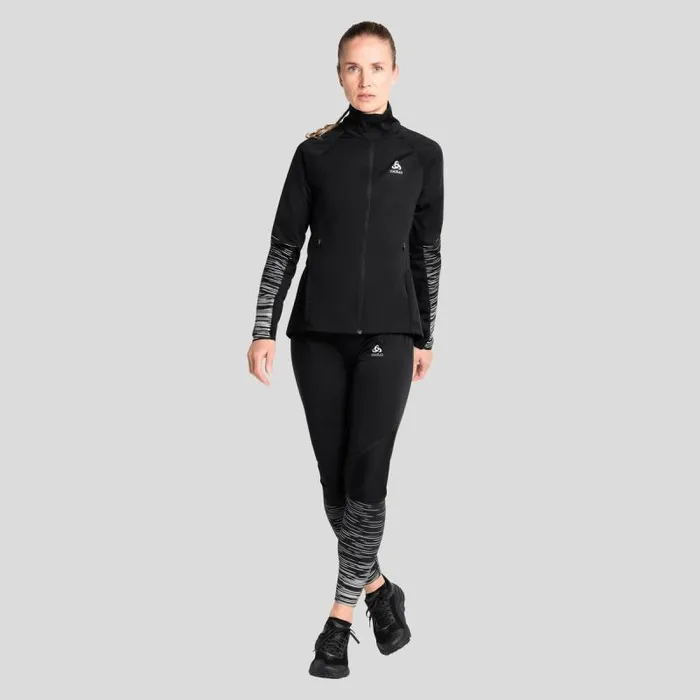 Odlo Pants and Tights The Zeroweight Warm Reflective Tights Black 8211 Women